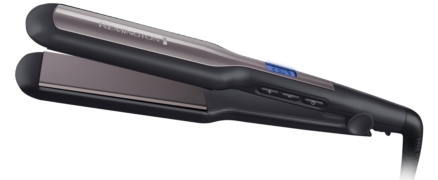 Remington S5525 Piastra per Capelli Pro-Ceramic Extra Larga, Ceramica, Temperatura Massima 230°C, Riscaldamento Rapido 15s, Colore Nero