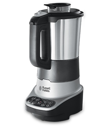 Russell Hobbs Frullatore Elettrico 2-in-1 con Funzione Cottura per Zuppe e Frullati, Capacità 1,75 L, Potenza 800 W, Acciaio Inossidabile, Colore Nero