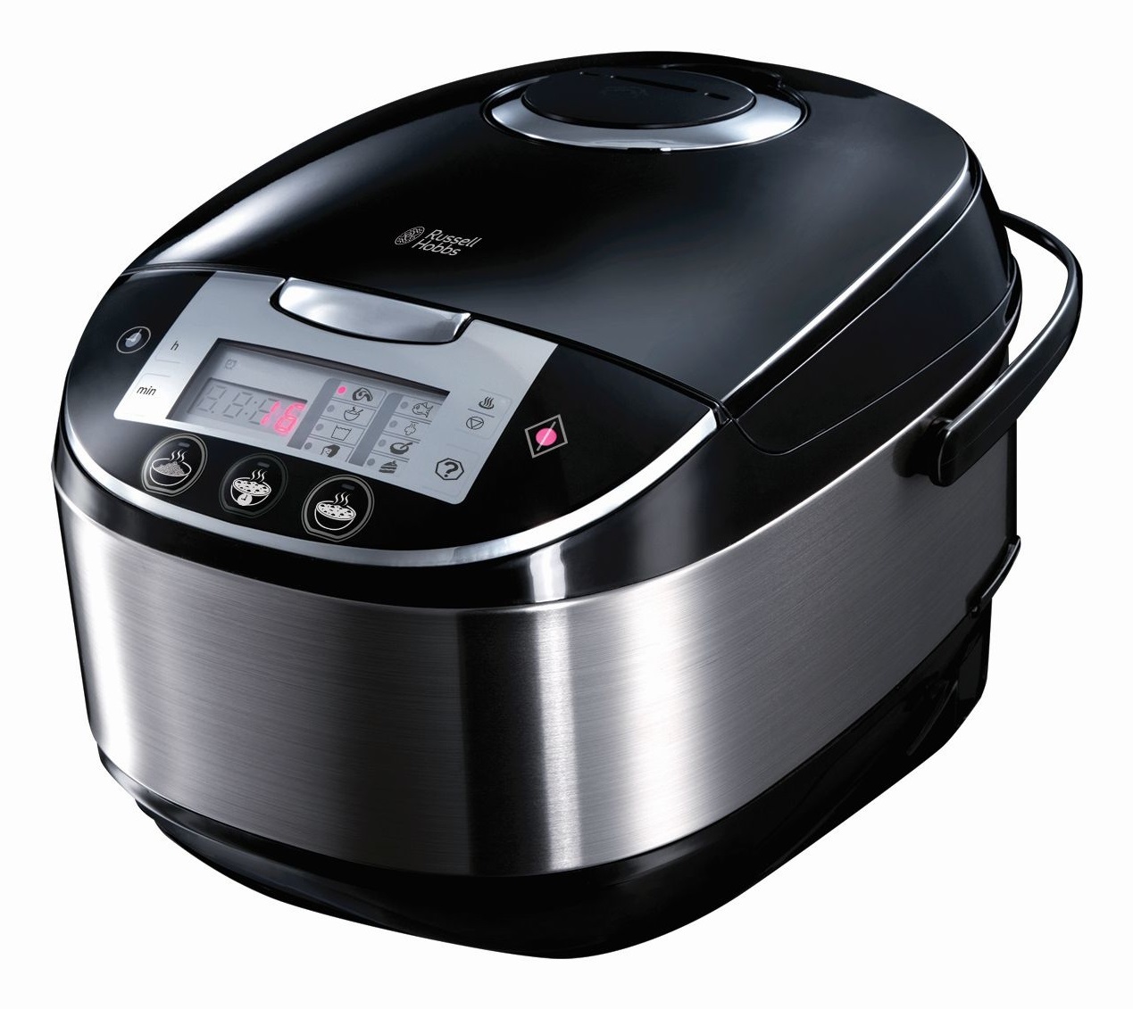 Russell Hobbs COOK@HOME Multicooker 5 L 900 W - 11 Funzioni, Nero e Acciaio Inox, Display LED
