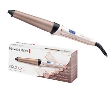 Remington PROluxe CI91X1 Ferro Arricciacapelli Conico 25-38 mm con Tecnologia OPTIheat e Rivestimento Ceramico, Temperatura Regolabile 120-210 °C