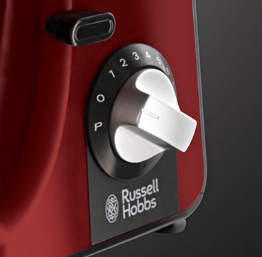 Russell Hobbs Impastatrice Desire 23480-56 con Movimento Planetario, Ciotola da 5 L, 1000 W, Nero e Rosso