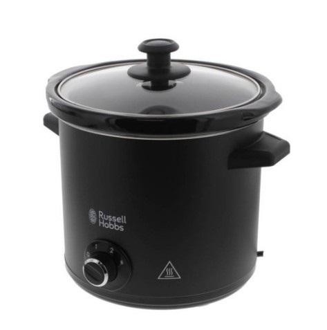Russell Hobbs Pentola a Cottura Lenta 3,5 L in Ceramica Pesante con Superficie Effetto Lavagna e 3 Temperature - 200 W