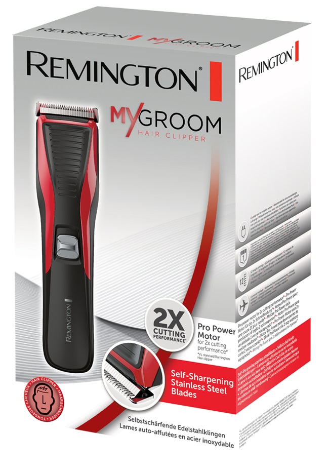 Remington MyGroom HC5100 - Tagliacapelli Elettrico con Lame in Acciaio Inox Autoaffilanti, 12 Impostazioni di Lunghezza, Motore Pro Power
