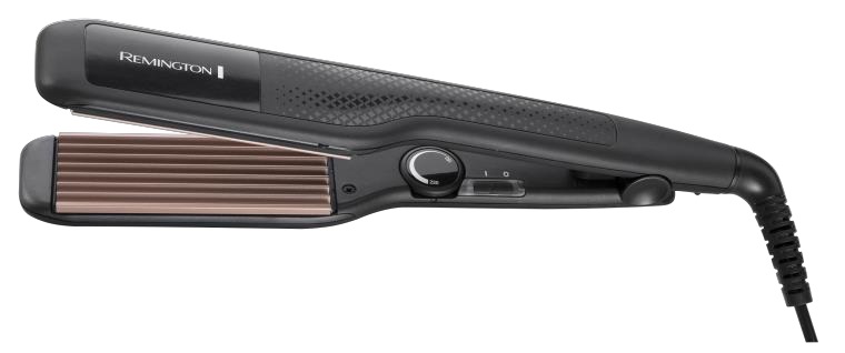 Remington S3580 Piastra Texturizzante in Ceramica - Colore Nero/Rosa, Temperatura Massima 220 °C, Spegnimento Automatico