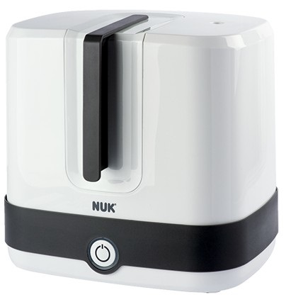 NUK Vario Express Sterilizzatore a Vapore per Biberon - Sterilizza fino a 6 Biberon in 6 Minuti con Spegnimento Automatico e Componenti Removibili