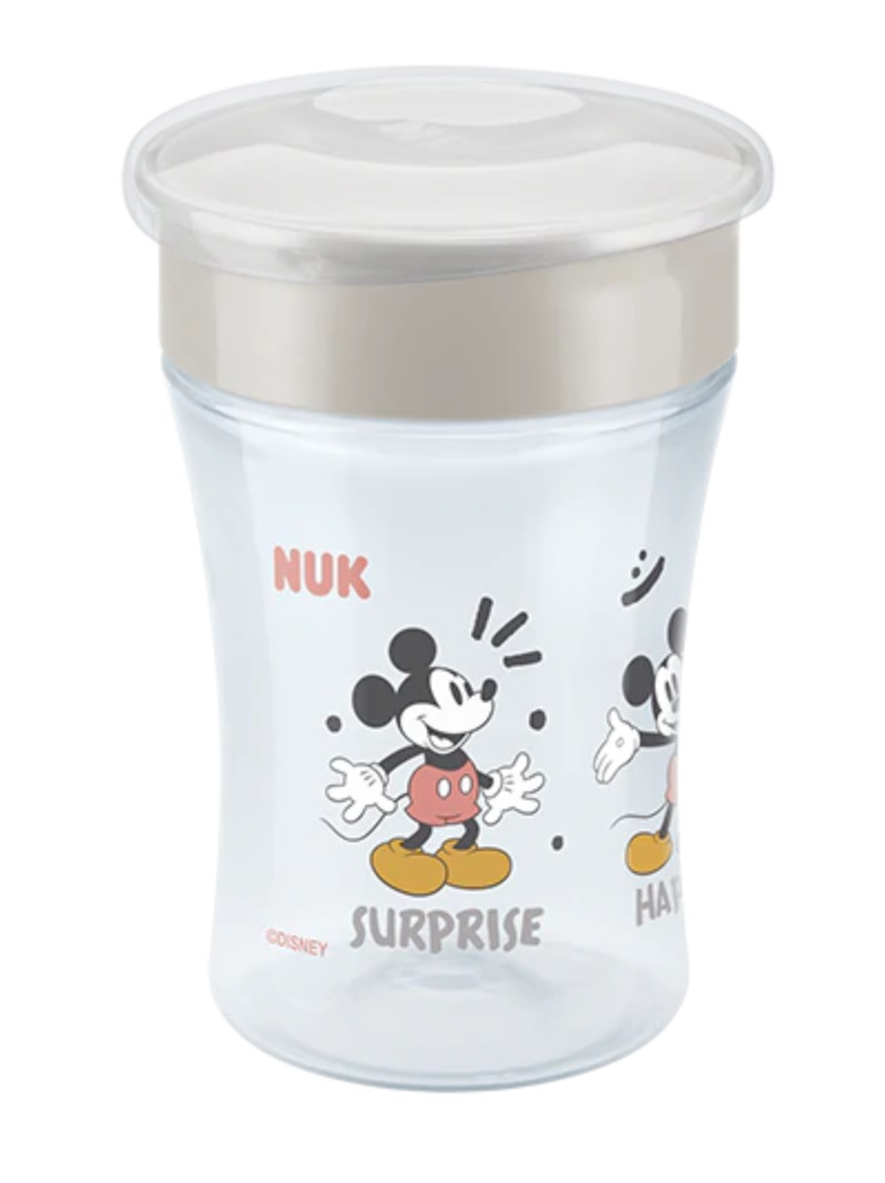 NUK Magic Cup Disney Mickey Mouse 230 ml - Tazza Antigoccia con Bordo a 360° per Bambini 8 Mesi, Senza BPA