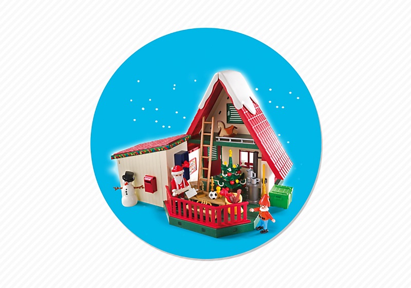 PLAYMOBIL 5976 - Dimora di Babbo Natale Multicolore per Bambini da 4 a 10 Anni