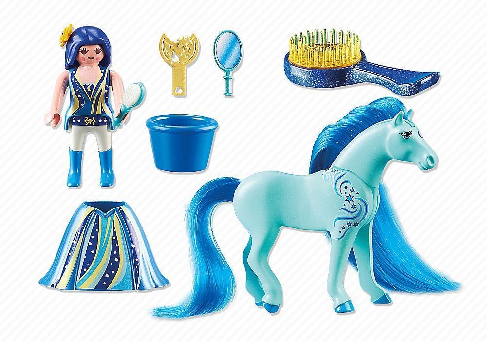 PLAYMOBIL 6169 - Principessa Luna con Pony dalla Lunga Chioma, Giocattolo Multicolore per Bambini dai 5 Anni