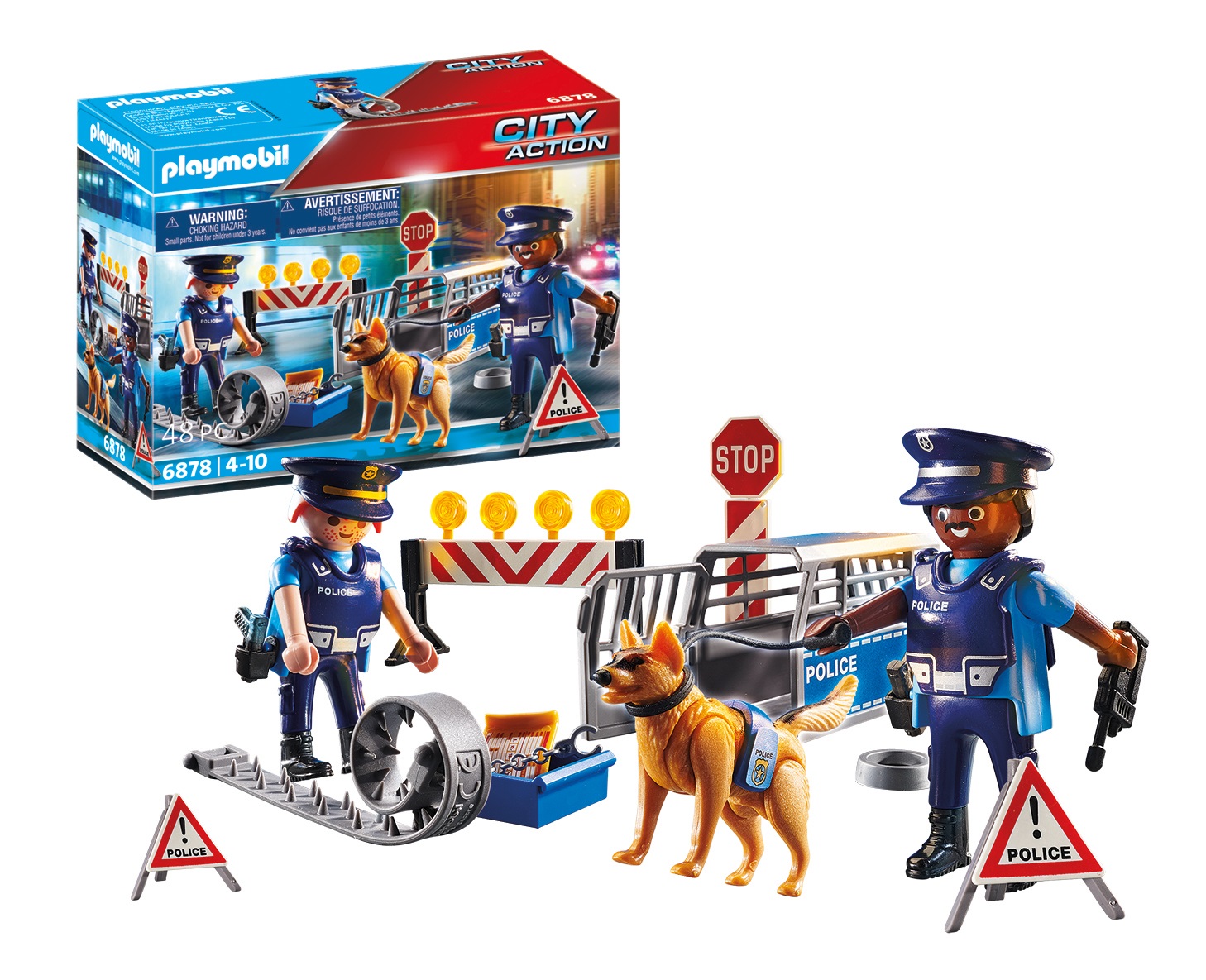 Playmobil City Action Posto di Blocco Polizia