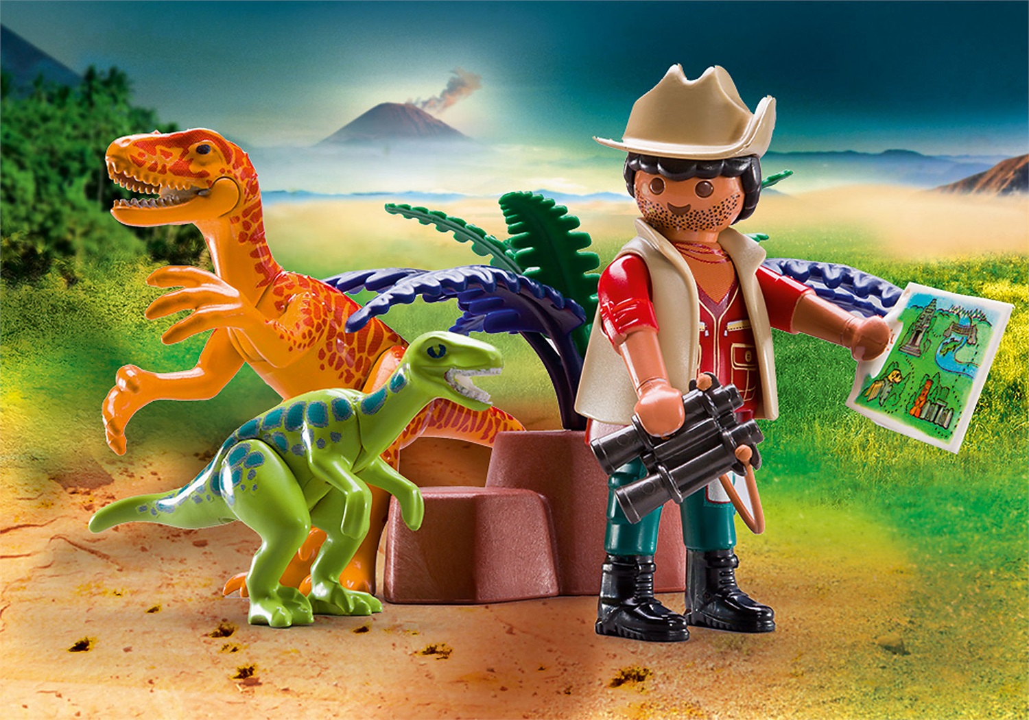 Playmobil Dinos 70108 - Set di figure giocattolo con case per il trasporto, per bambini dai 4 anni in su, multicolore