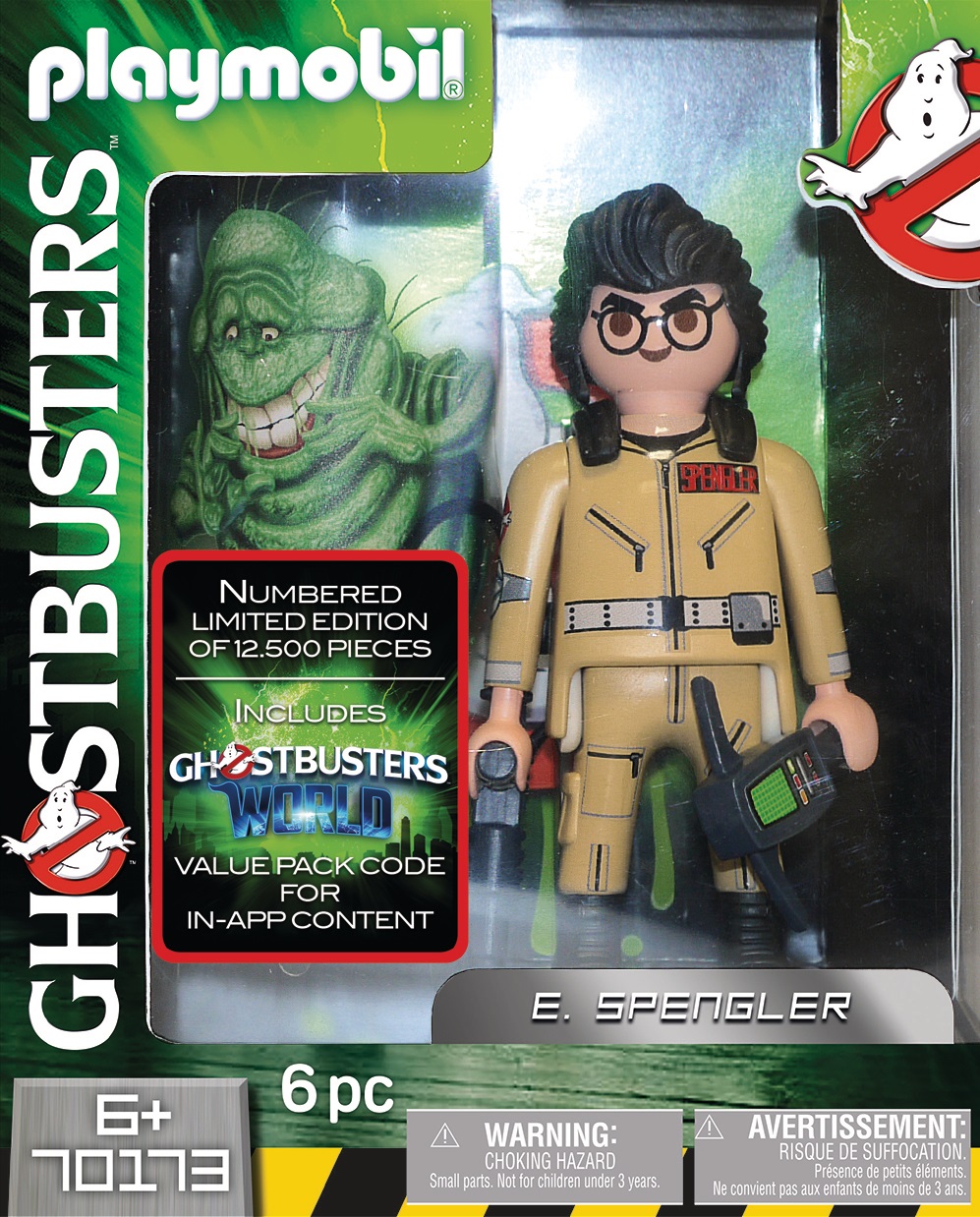 PLAYMOBIL Ghostbusters 70173 - Personaggio E. Spengler da Collezione, per bambini dai 6 anni, in plastica multicolore