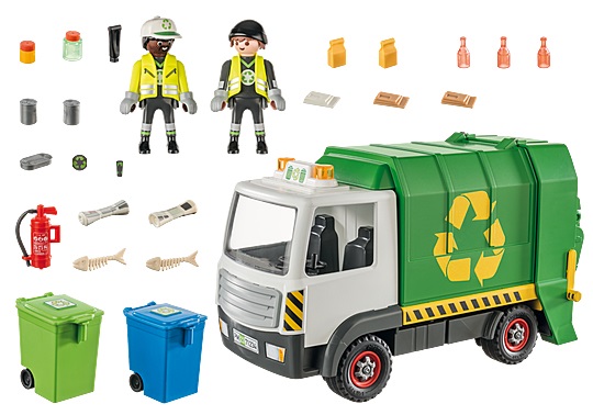 Playmobil 71234 City Life Camion Raccolta Differenziata - Giocattolo Educativo per il Riciclaggio