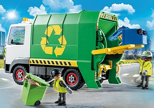 Playmobil 71234 City Life Camion Raccolta Differenziata - Giocattolo Educativo per il Riciclaggio