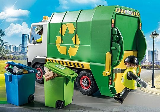Playmobil 71234 City Life Camion Raccolta Differenziata - Giocattolo Educativo per il Riciclaggio