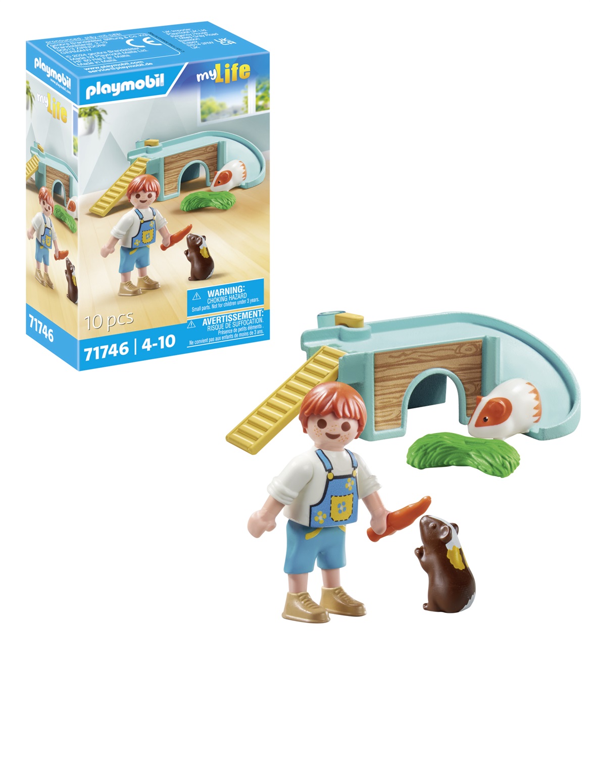 Playmobil 71746 - Set di Gioco Porcellini d'India con Accessori e Casa per Roditori