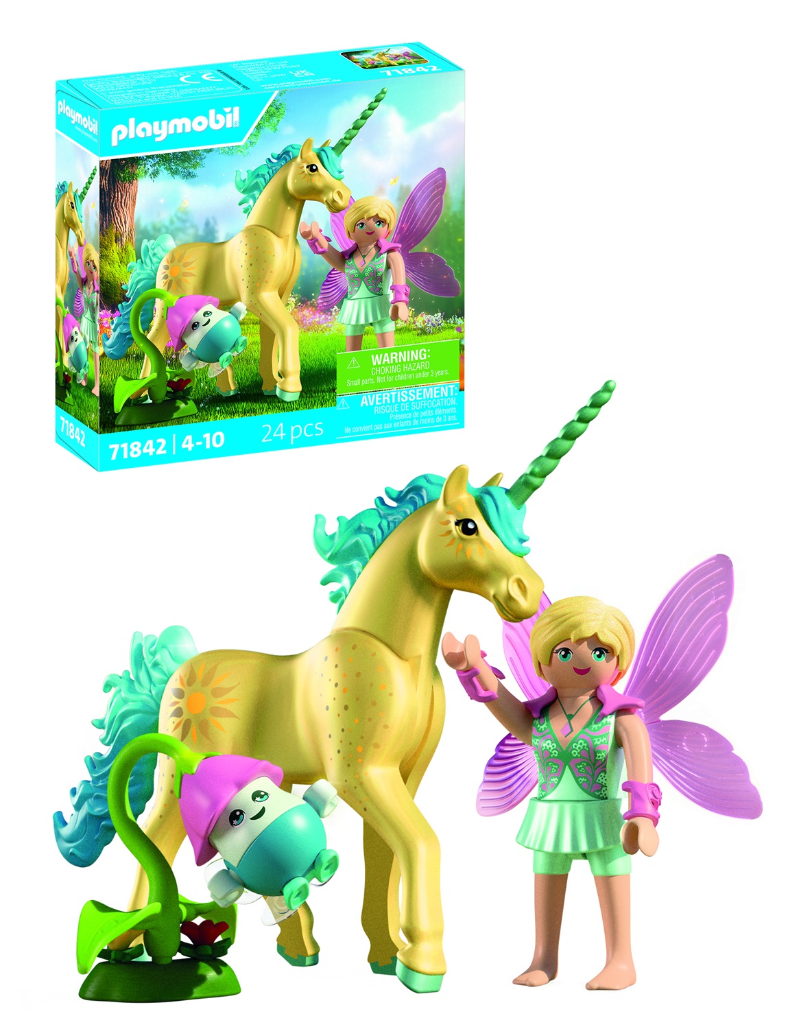 Playmobil 71842 Set da Gioco Unicorno Fiore del Sole con Fata - Fairies