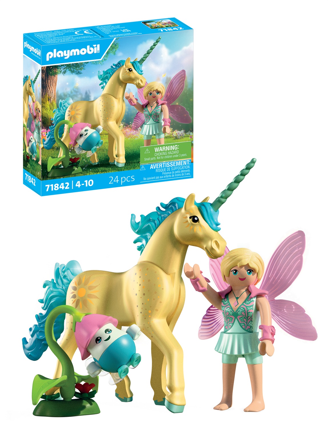 Playmobil 71842 Set da Gioco Unicorno Fiore del Sole con Fata - Fairies