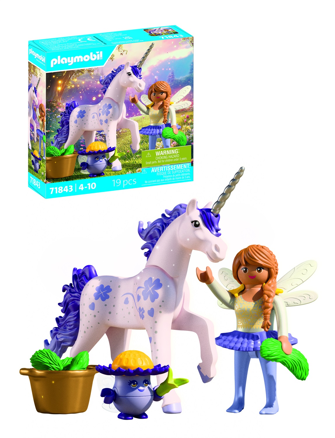 Playmobil Unicorn Lucky 71843 - Set da Gioco con Unicorno Lavanda Fortunata e Fata