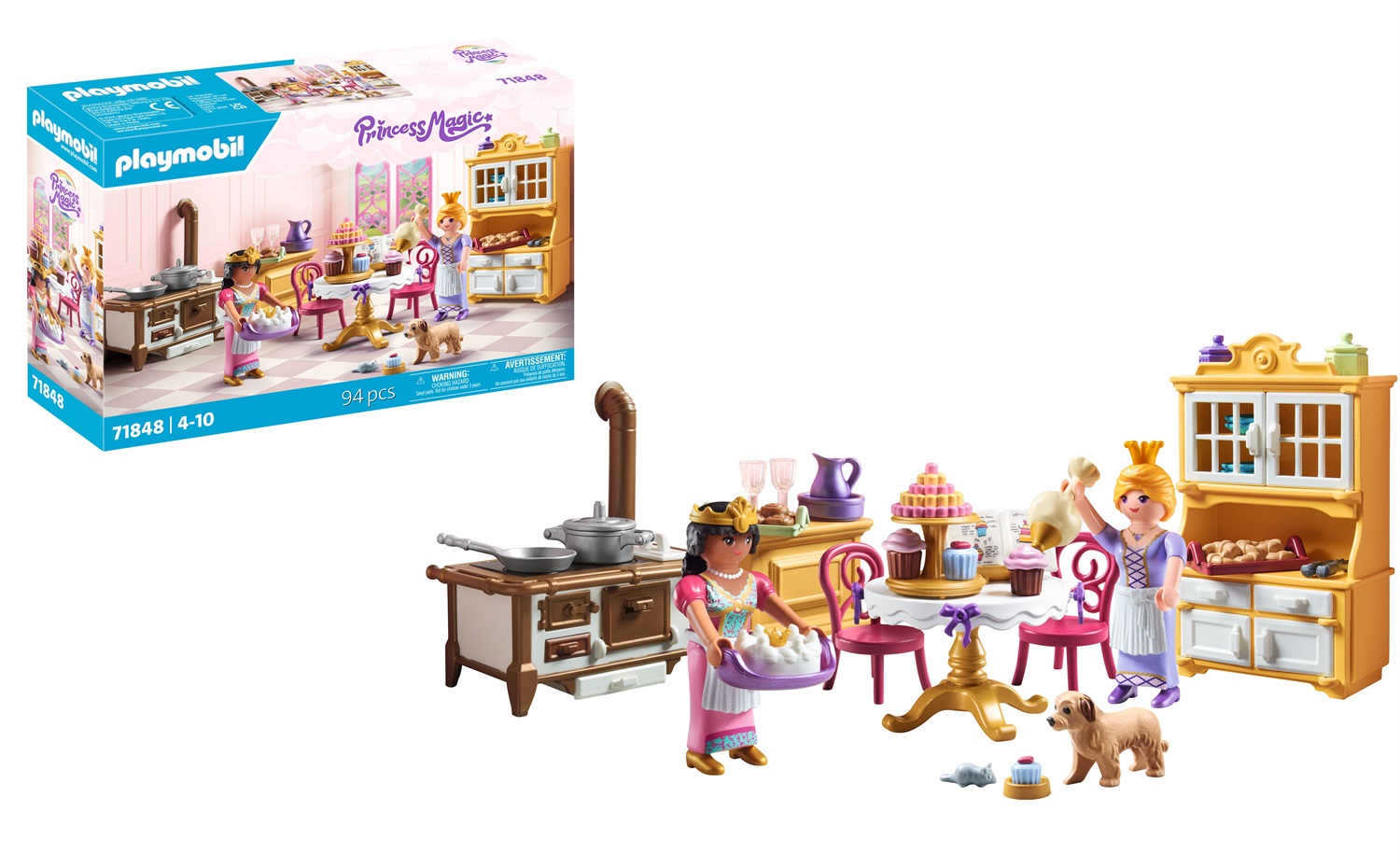 Playmobil Cucina Reale - Set da gioco della principessa con ricettario e accessori per dolci, 71848