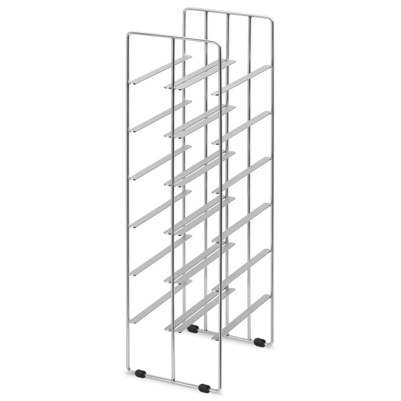 Blomus PILARE Scaffale Portabottiglie per 12 Bottiglie in Acciaio Opaco - Dimensioni: 6x19x22 cm
