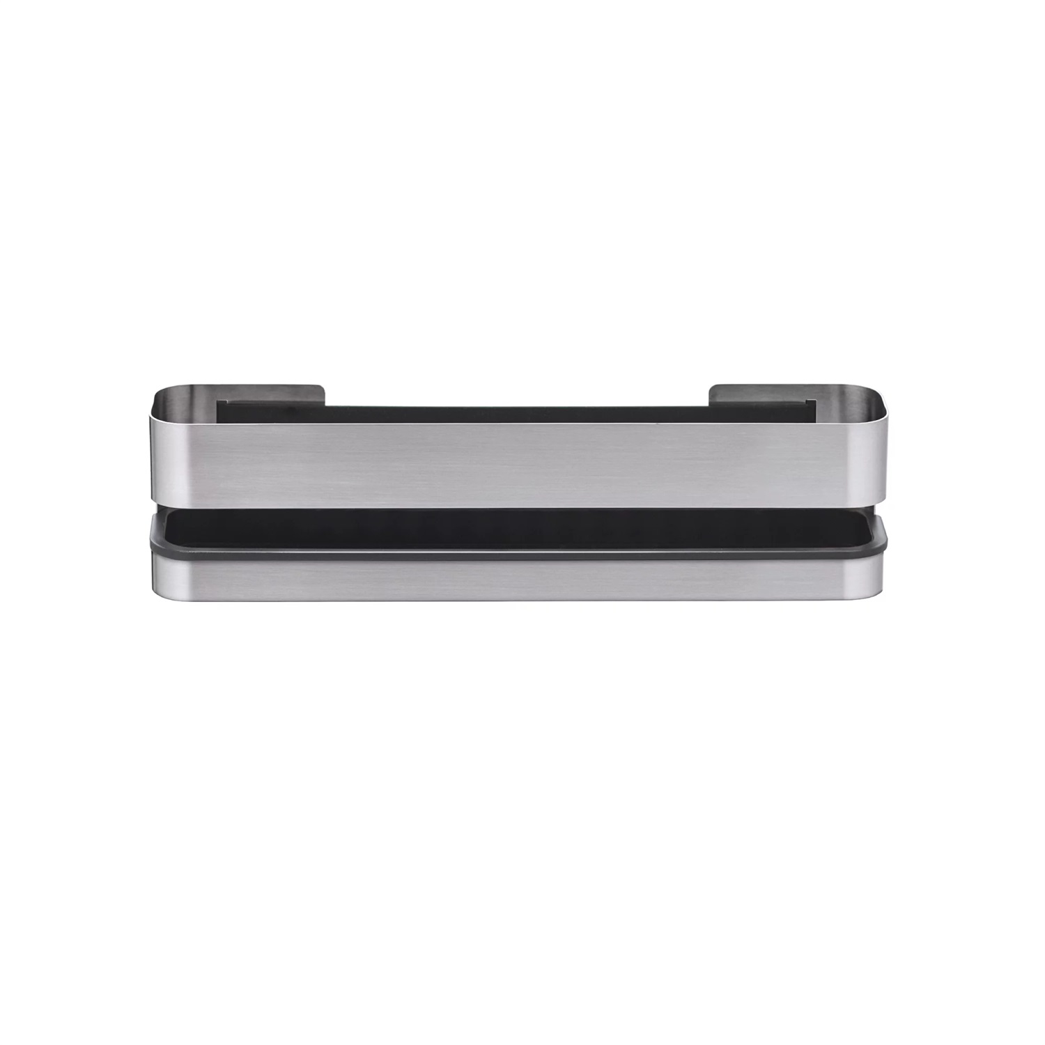 Blomus 68942 Cestino per Doccia in Acciaio Inossidabile Argento, Dimensioni 8,5 x 8 x 34 cm, Montabile a Parete