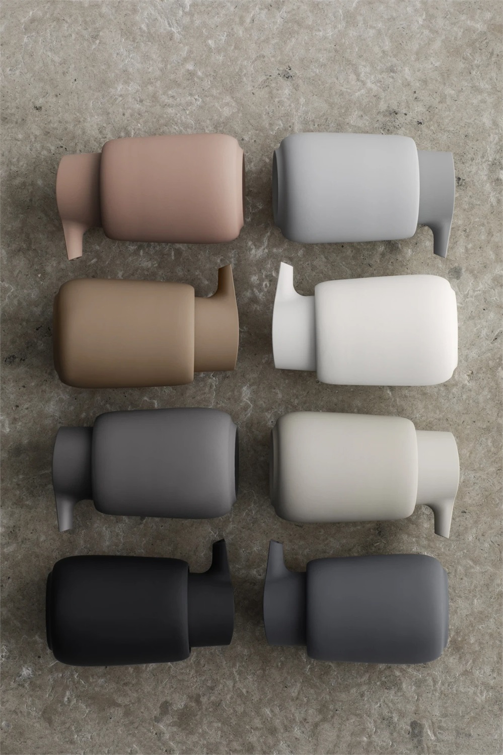 Blomus Sono Dispenser per Sapone Liquido 0,25 L in Ceramica Grigio - Design Minimalista