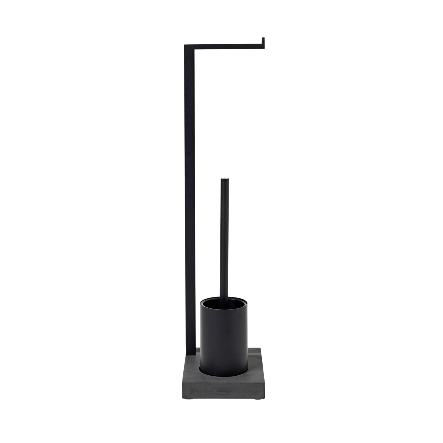 Blomus MENOTO Set Portascopino WC Elegante in Acciaio e Pietra Polimerica