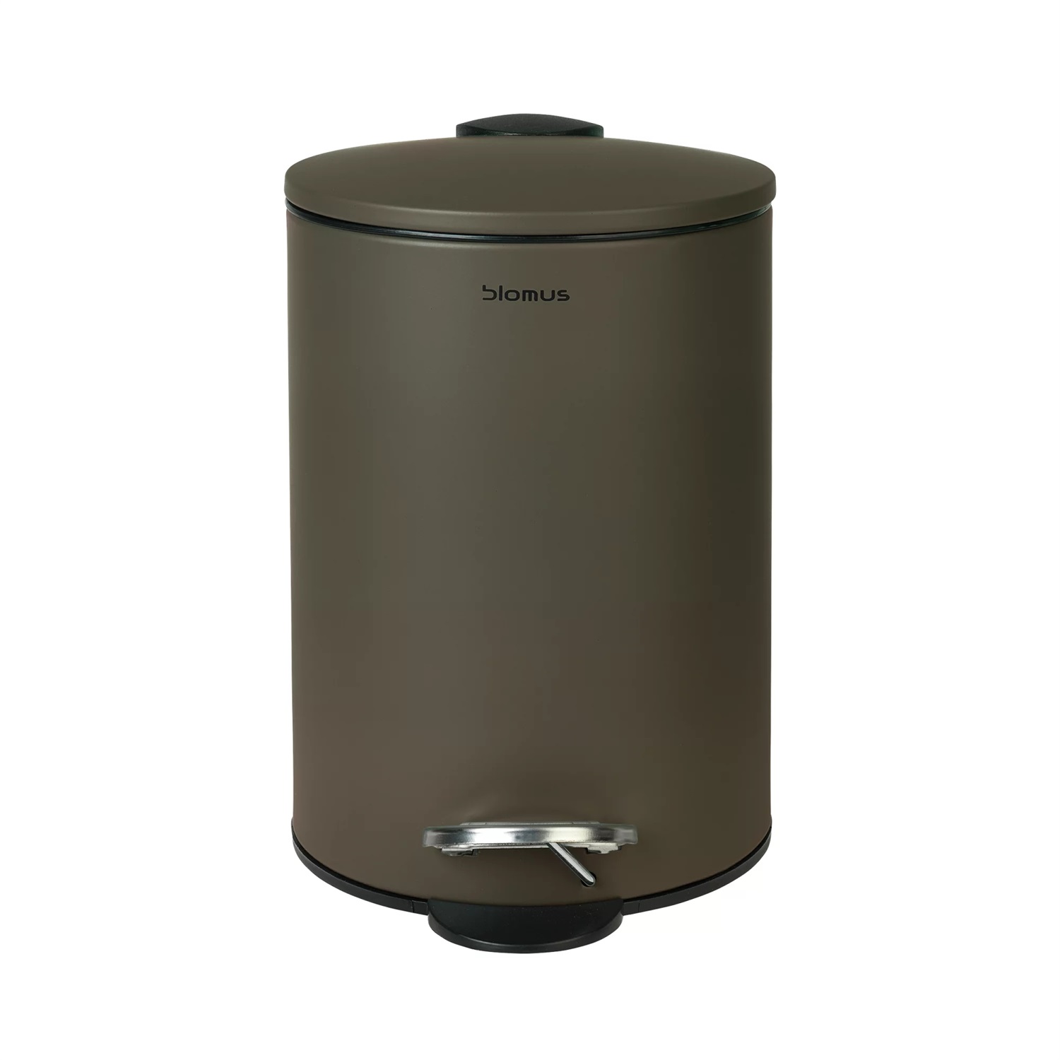 Blomus Sono Pattumiera a Pedale in Acciaio e Plastica - 3 L, Altezza 24,5 cm, Diametro 17 cm, Chiusura Soft-Close