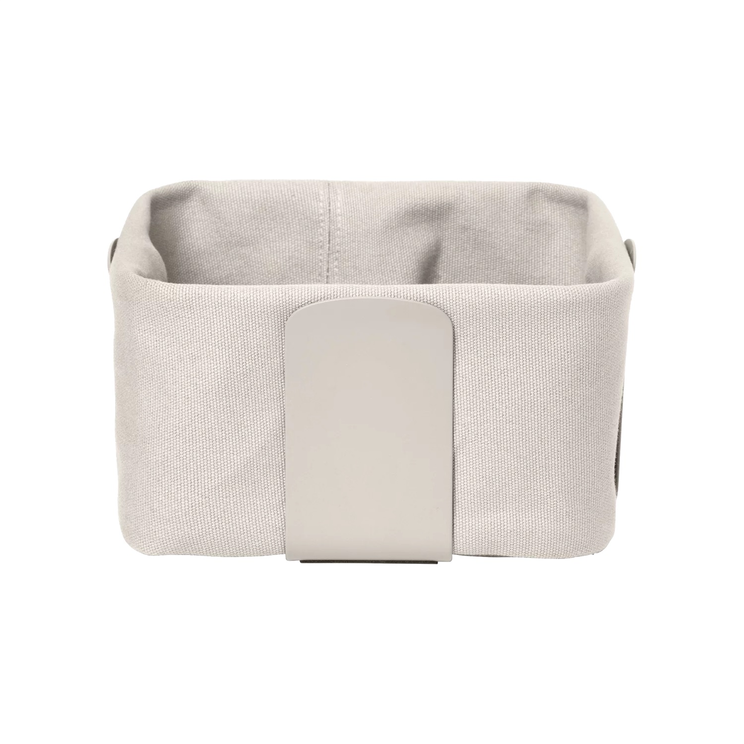 Blomus Cestino per il Pane DESA, 20 x 20 x 10.5 cm, Colore Moonbeam, Acciaio e Cotone, Inserto Lavabile