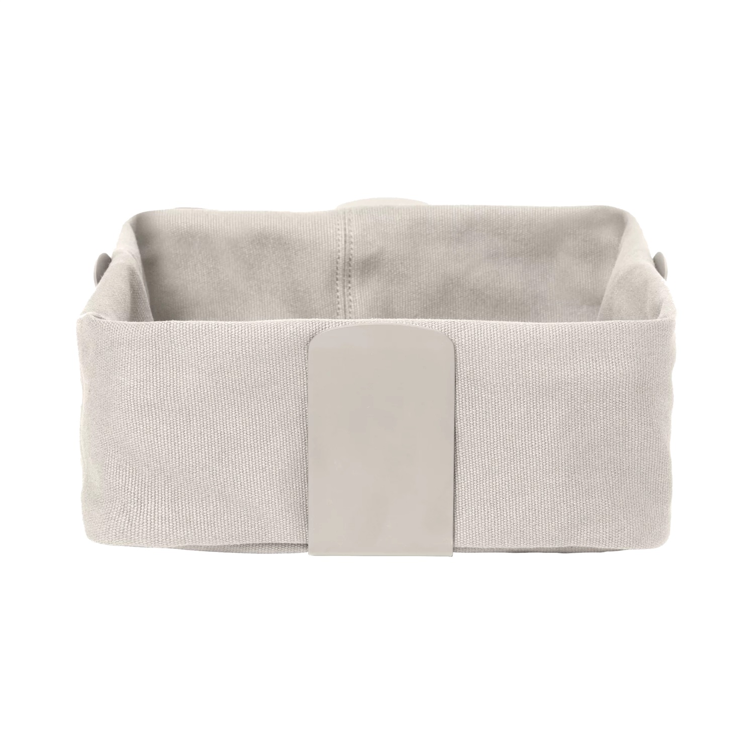 Blomus DESA Cestino per il Pane L in Cotone e Acciaio, Colore Moonbeam, 26x26x11 cm