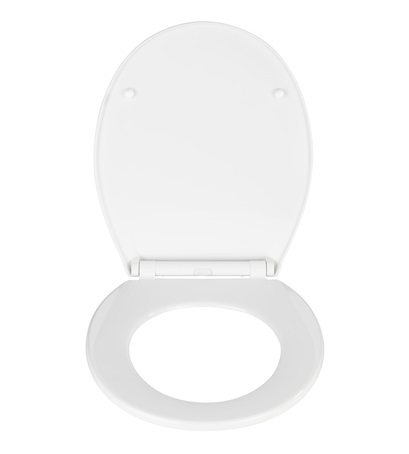 WENKO Sedile WC Premium Kos Bianco, Chiusura Ammortizzata Easy Close, Termoplastica, 36,5-37 x 42-44 cm, Effetto Glow