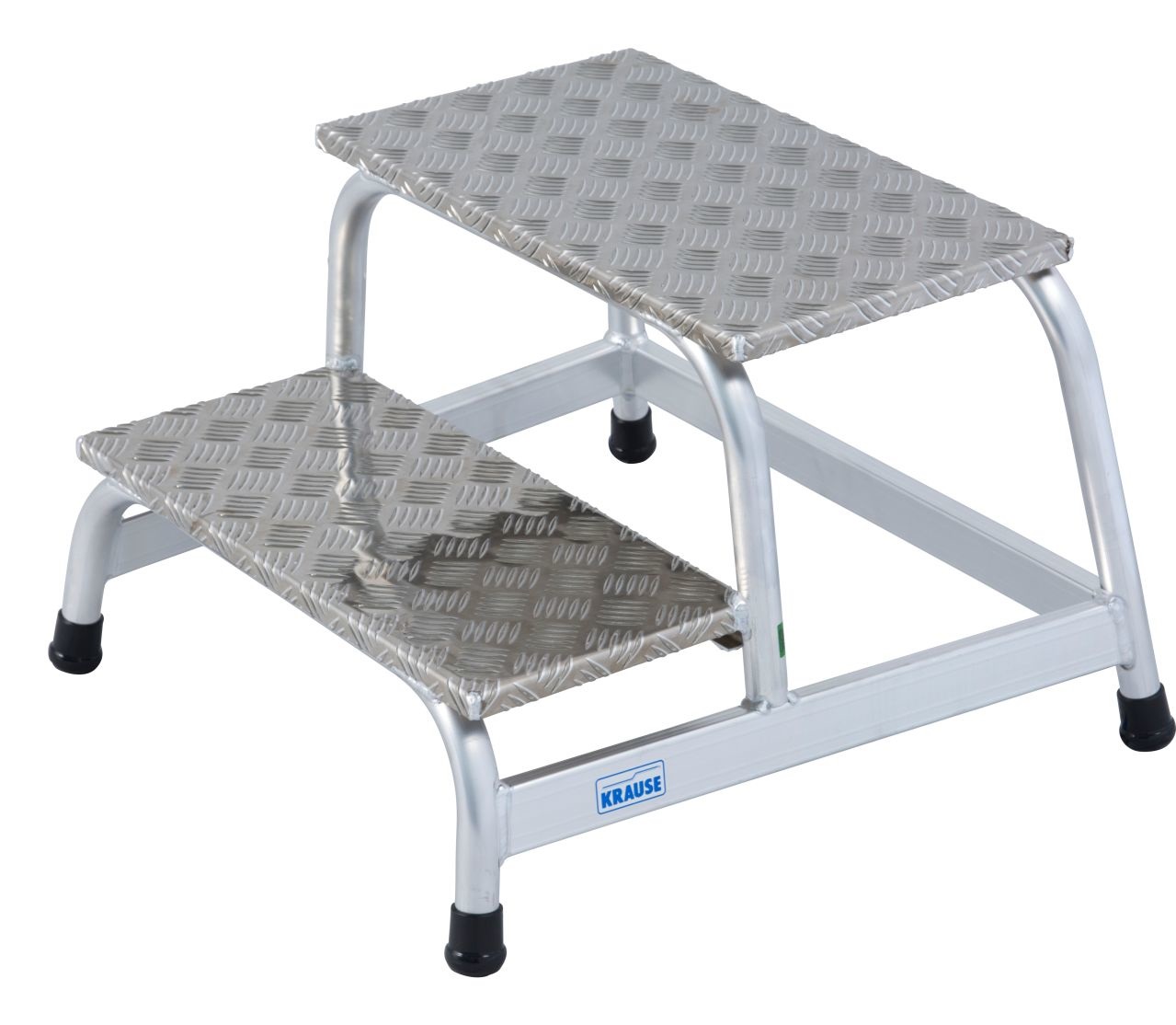 KRAUSE Sgabello da Montaggio in Alluminio Mandorlato, Monolaterale, 2 Gradini, Altezza 40 cm