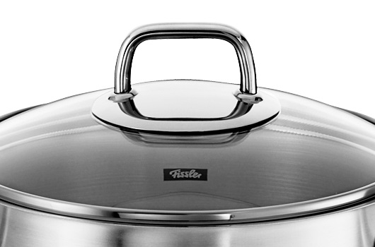 Fissler Viseo Set di Pentole in Acciaio Inox, 5 Pezzi con Coperchio in Vetro, Compatibile con Induzione e Tutti i Fornelli