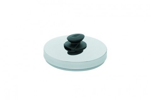 Fissler Coperchio Vivavit 26 cm in Acciaio Inossidabile Grigio con Manico in Plastica