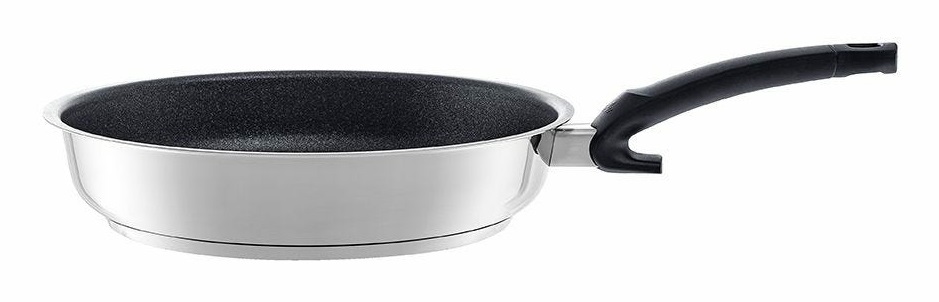 Fissler Adamant Premium Padella in Acciaio Inox 28 cm - Antiaderente, Antigraffio, Cottura a Induzione