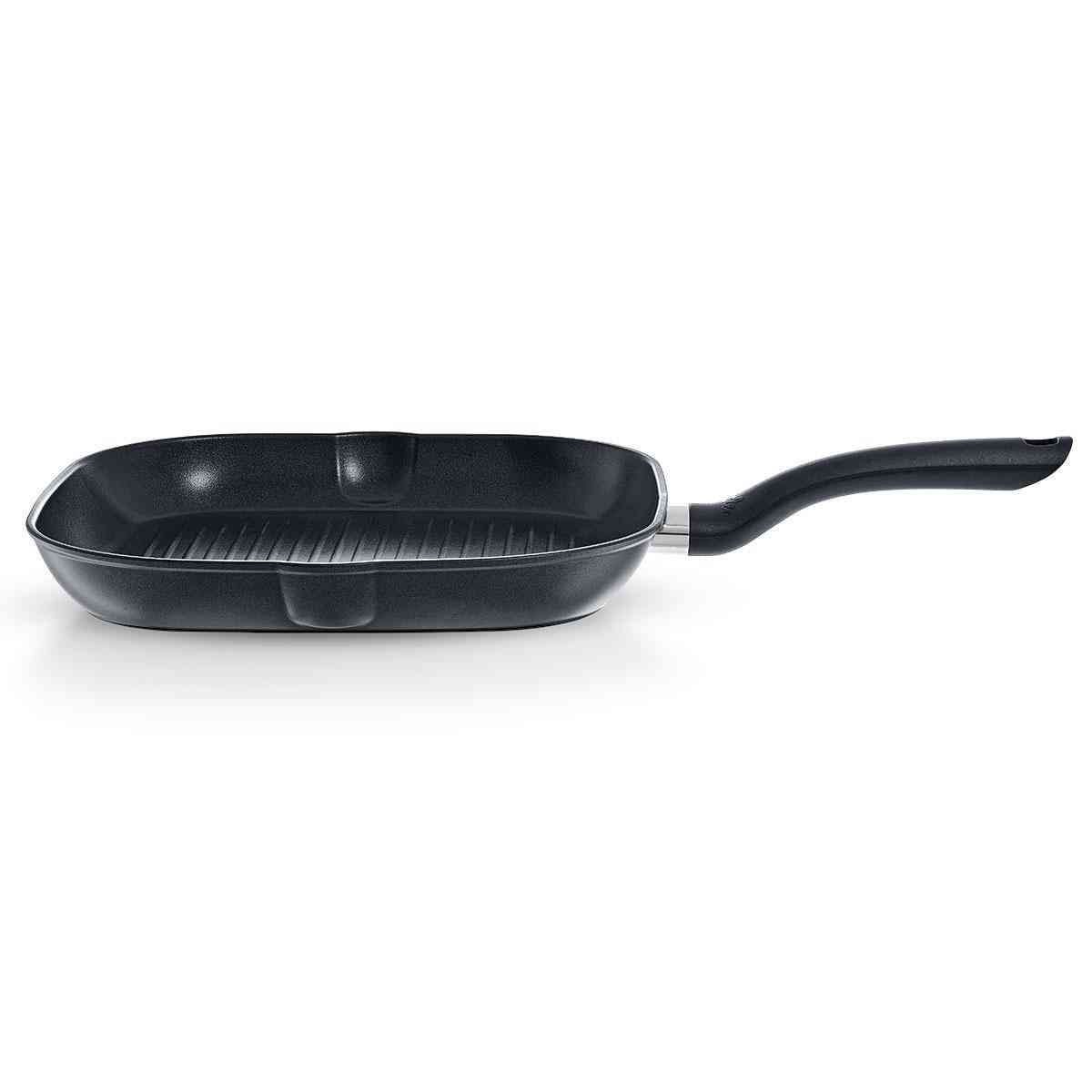 Fissler Cenit Padella per Grigliare in Alluminio 28 cm, 2.1 L, Rivestimento Antiaderente a 3 Strati, Compatibile con Induzione