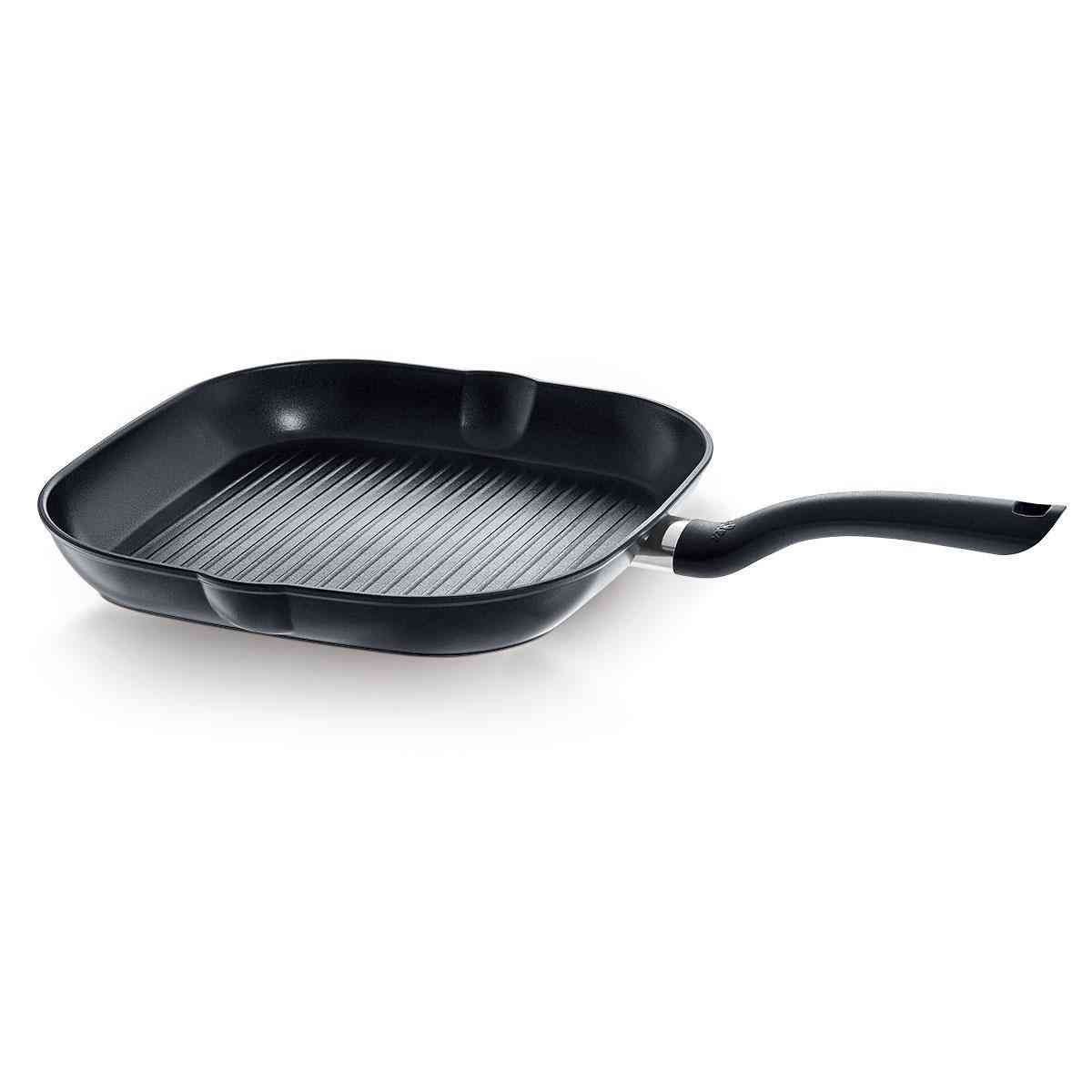 Fissler Cenit Padella per Grigliare in Alluminio 28 cm, 2.1 L, Rivestimento Antiaderente a 3 Strati, Compatibile con Induzione