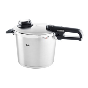 Fissler Vitavit Premium - Pentola a pressione 6L in Acciaio Inox con Funzione di Cottura Veloce e Cottura a Vapore