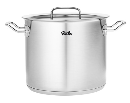 Fissler Original-Profi Collection Pentola Alta 9.1L 24cm in Acciaio Inox con Coperchio e Manici Ergonomici