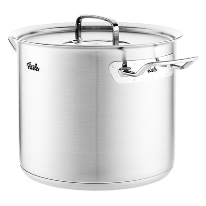 Fissler Original-Profi Collection Pentola Alta 9.1L 24cm in Acciaio Inox con Coperchio e Manici Ergonomici