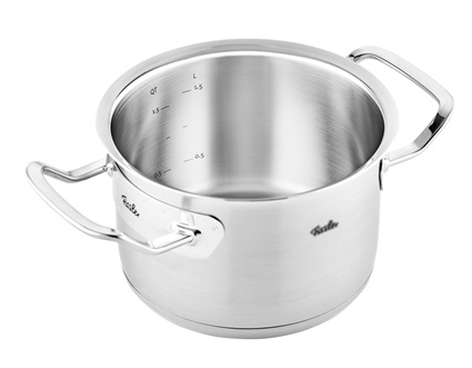 Fissler Original-Profi Collection Pentola in Acciaio Inox 16 cm, Capacità 2.1 Litri, Coperchio in Metallo, Compatibile con Induzione
