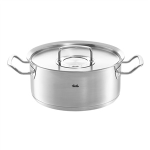 Fissler Original-Profi Collection Pentola per Arrosti in Acciaio Inox 2.6L, 20cm, con Coperchio in Metallo e Manici Ergonomici