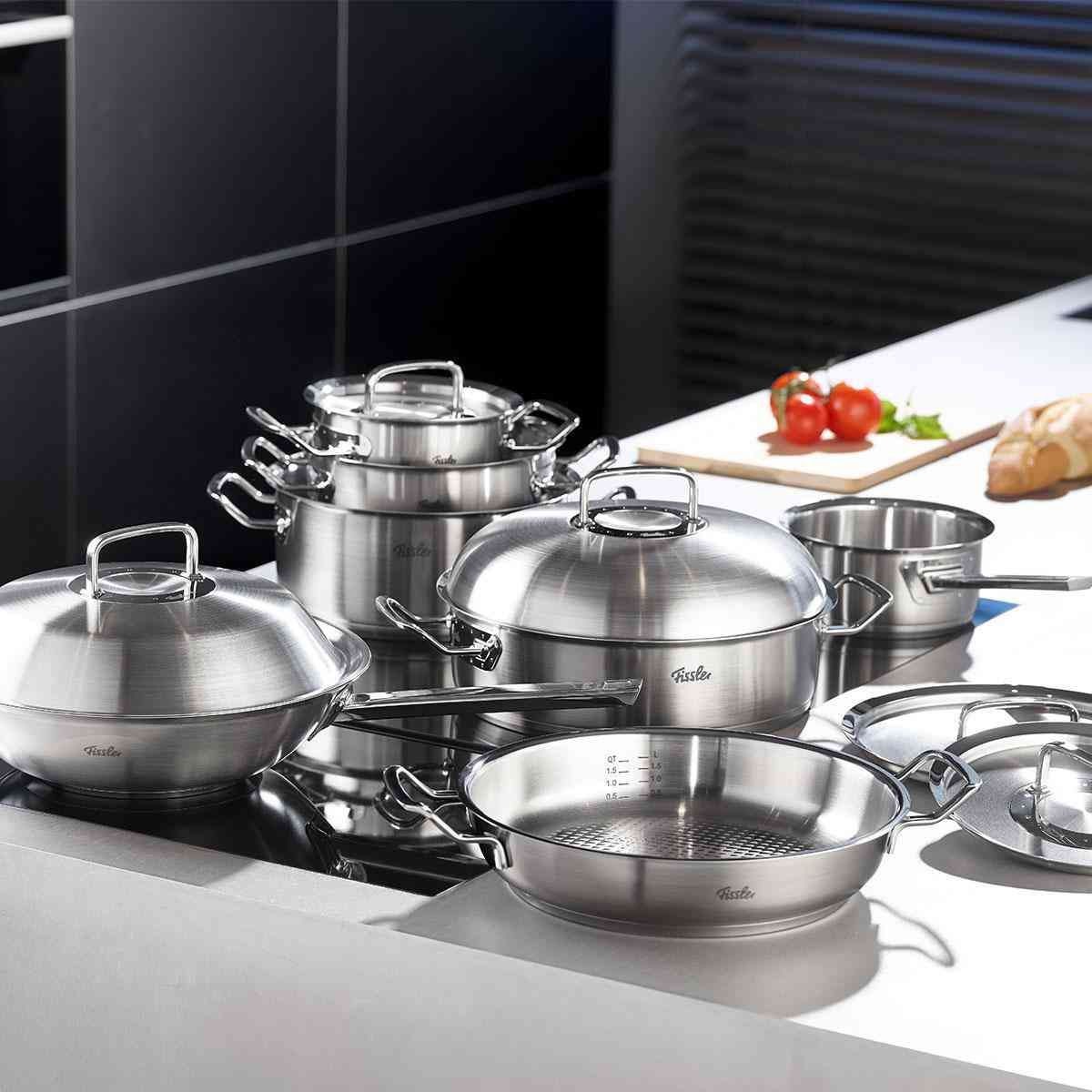 Fissler Original Profi Collection Pentolino 1,4 L Rotondo in Acciaio Inox con Coperchio, Diametro 16 cm