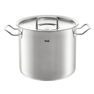 Fissler Original-Profi Collection Pentola Alta in Acciaio Inox 5.2L, 20cm, con Coperchio in Metallo e Scala di Misurazione Interna
