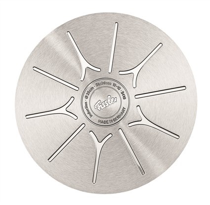 Fissler Original-Profi Collection Pentola Alta in Acciaio Inox 5.2L, 20cm, con Coperchio in Metallo e Scala di Misurazione Interna