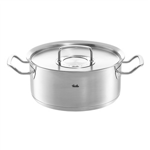 Fissler Original-Profi Collection Pentola per Arrosti in Acciaio Inox 1.4L, 16cm, con Coperchio in Metallo e Manici Ergonomici