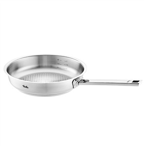 Fissler Padella Profi Collection 28 cm - Acciaio Inox, Capacità 3 Litri, Superficie Novogrill, Cottura a Induzione