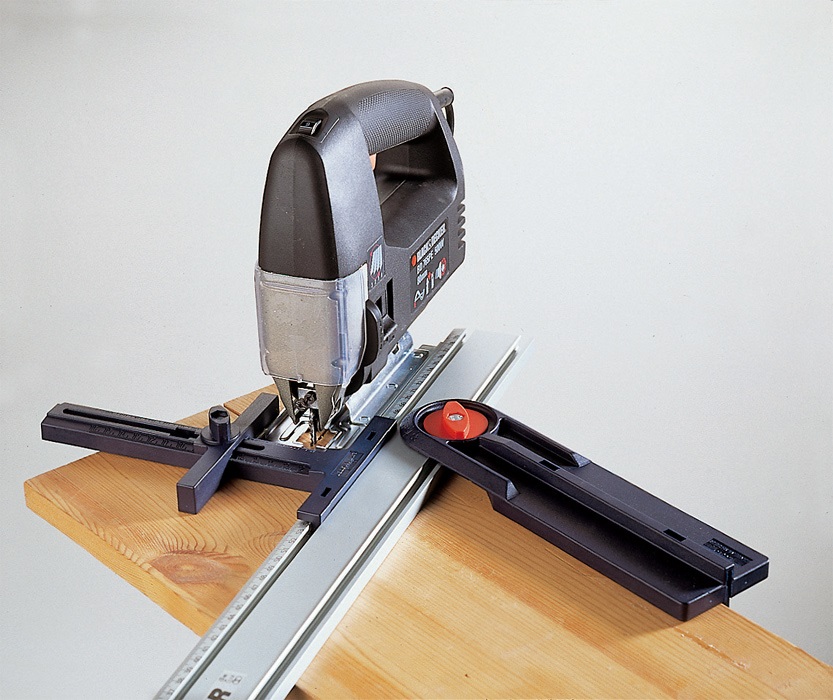 KWB Line Master 7840-08 - Set Universale di Righe con Righello di Precisione da 800 mm e Guida Angolare