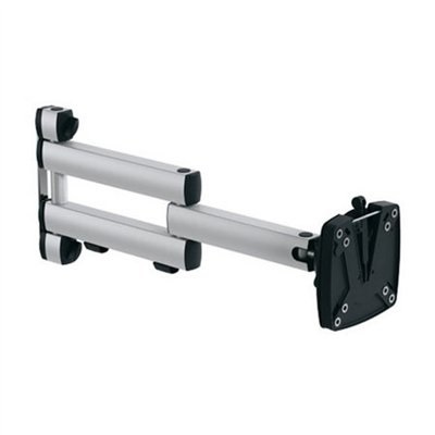 Novus 1.1 TSS Folding Arm 3 Monitor Arm - Antracite, Argento, Capacità 15 kg, VESA 75x75 e 100x100 mm, Inclinazione -35° a 35°