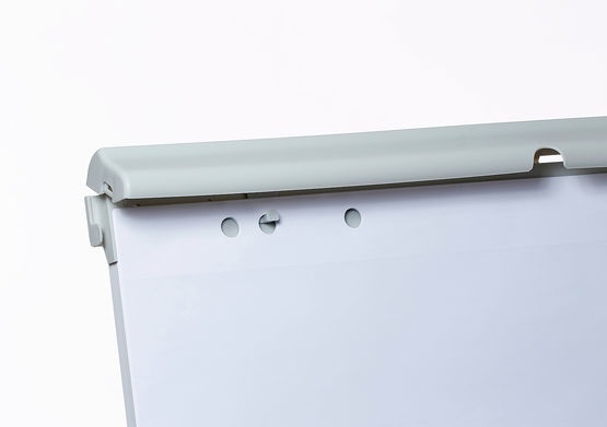 Dahle Lavagna a fogli mobili Personale Flip Chart con treppiedi 68x92 cm grigio R096010 - Altezza regolabile fino a 187 cm, superficie scrivibile e cancellabile a secco